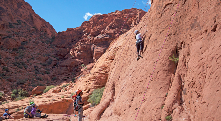 USA Nevada Red Rock Canyon Klettern Sydney Martinez Travel Nevada
